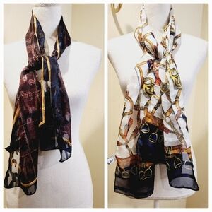 Cappagallo and Crazy Horse SCARVES Bundle of 2
